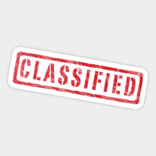 Classified Sticker